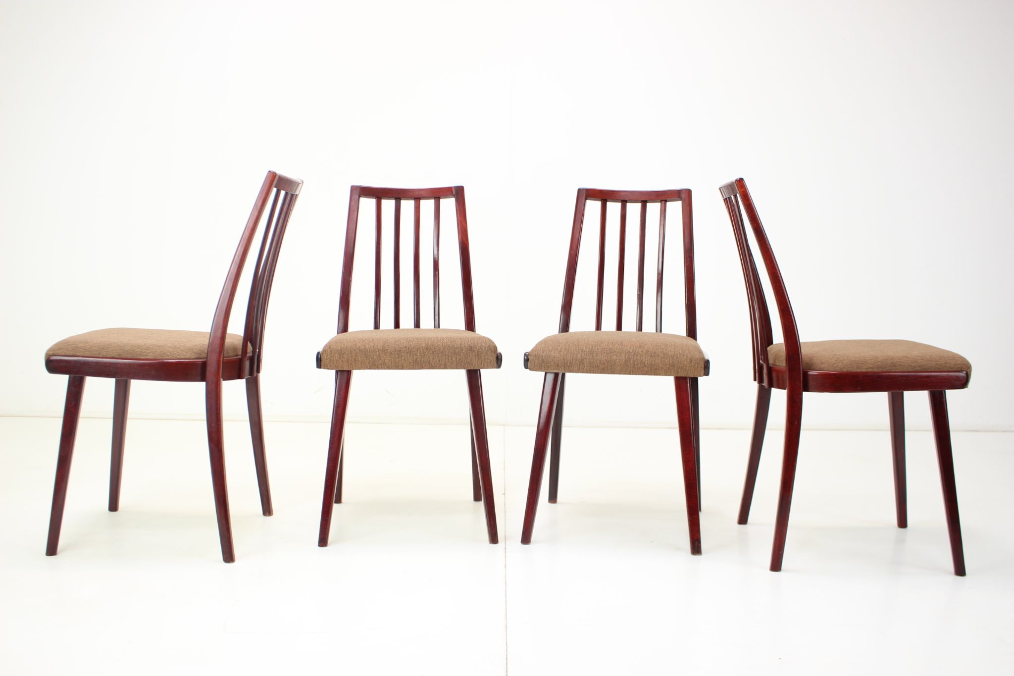 1970s Set of Four Dining Chairs by Jitona, Czechoslovakia