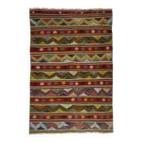 Authentic Vintage Turkish Kilims & Handwoven Rugs – Unique Home Decor Pieces 186x 265 cm