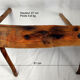 Banc brutaliste en bois d'arbre