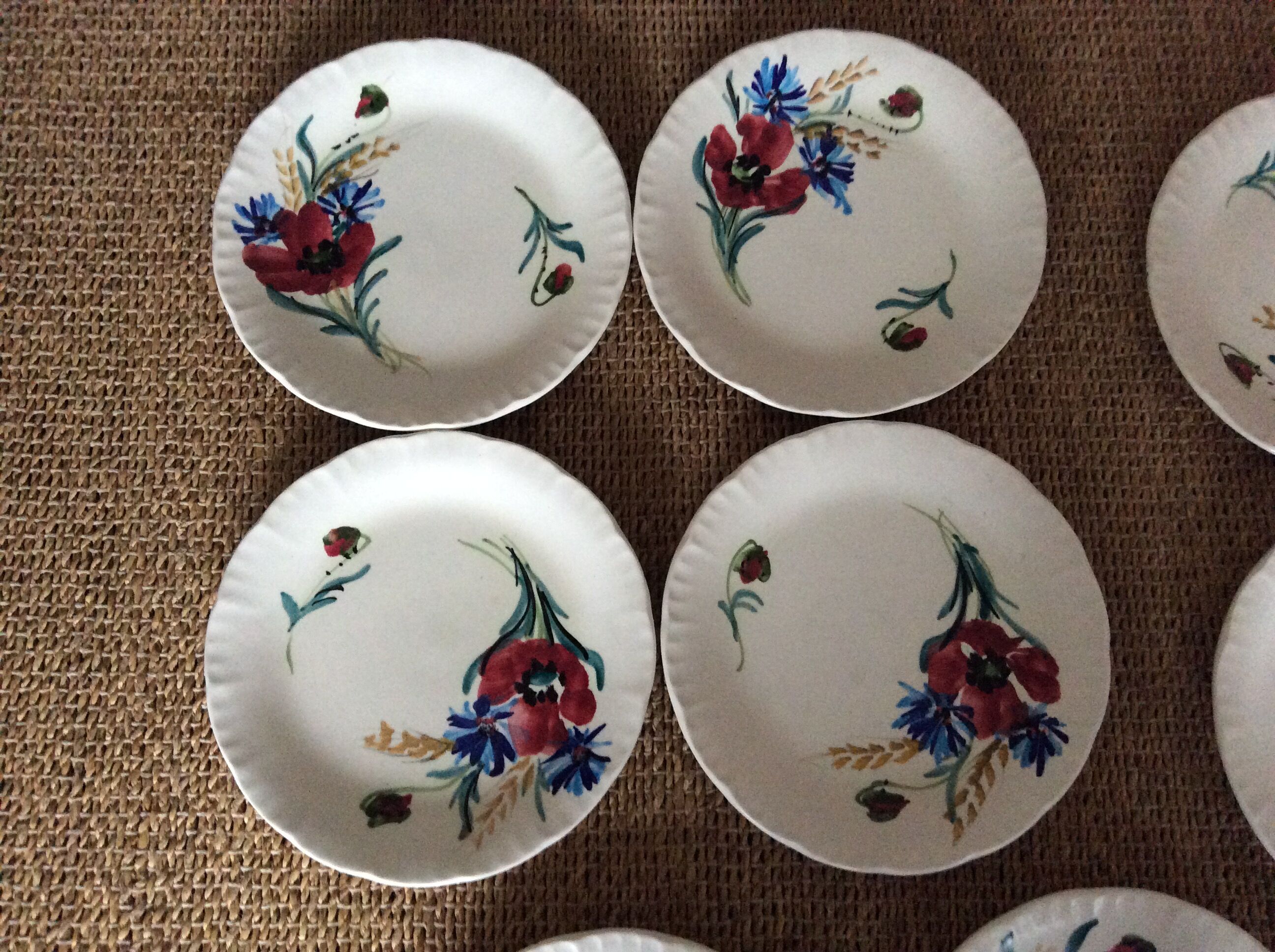 Set de 8 assiettes Vallauris
