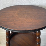 Vintage turned wooden gueridon from the 60s.