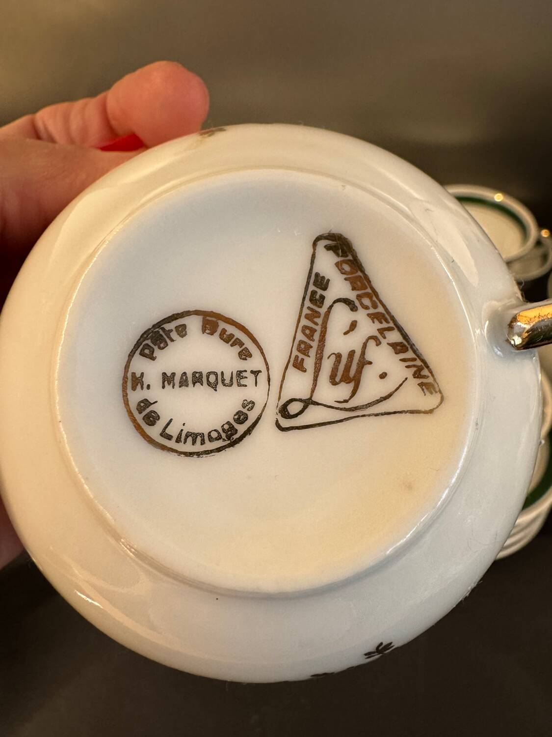 Limoges porcelain coffee service – Luf brand