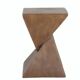 Lightweight Geometric Concrete Side Table, Modern Indoor/Outdoor Accent Table, Multifunctional Table
