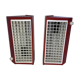 Pair of metal wall lights IKEA type V204 red