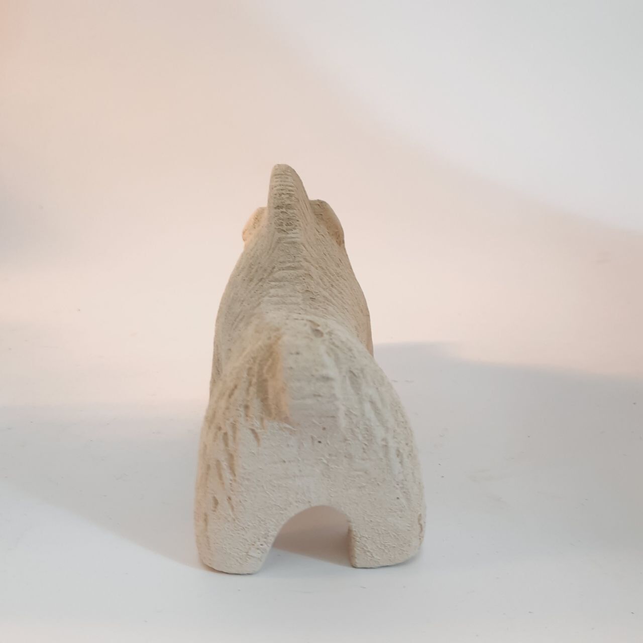 Wild boar animal statue, bisque, vintage, Aldo Londi for Bitossi