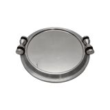 Art Deco aluminium tray with mirror, 1930s