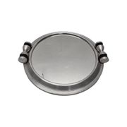 Art Deco aluminium tray with mirror, 1930s