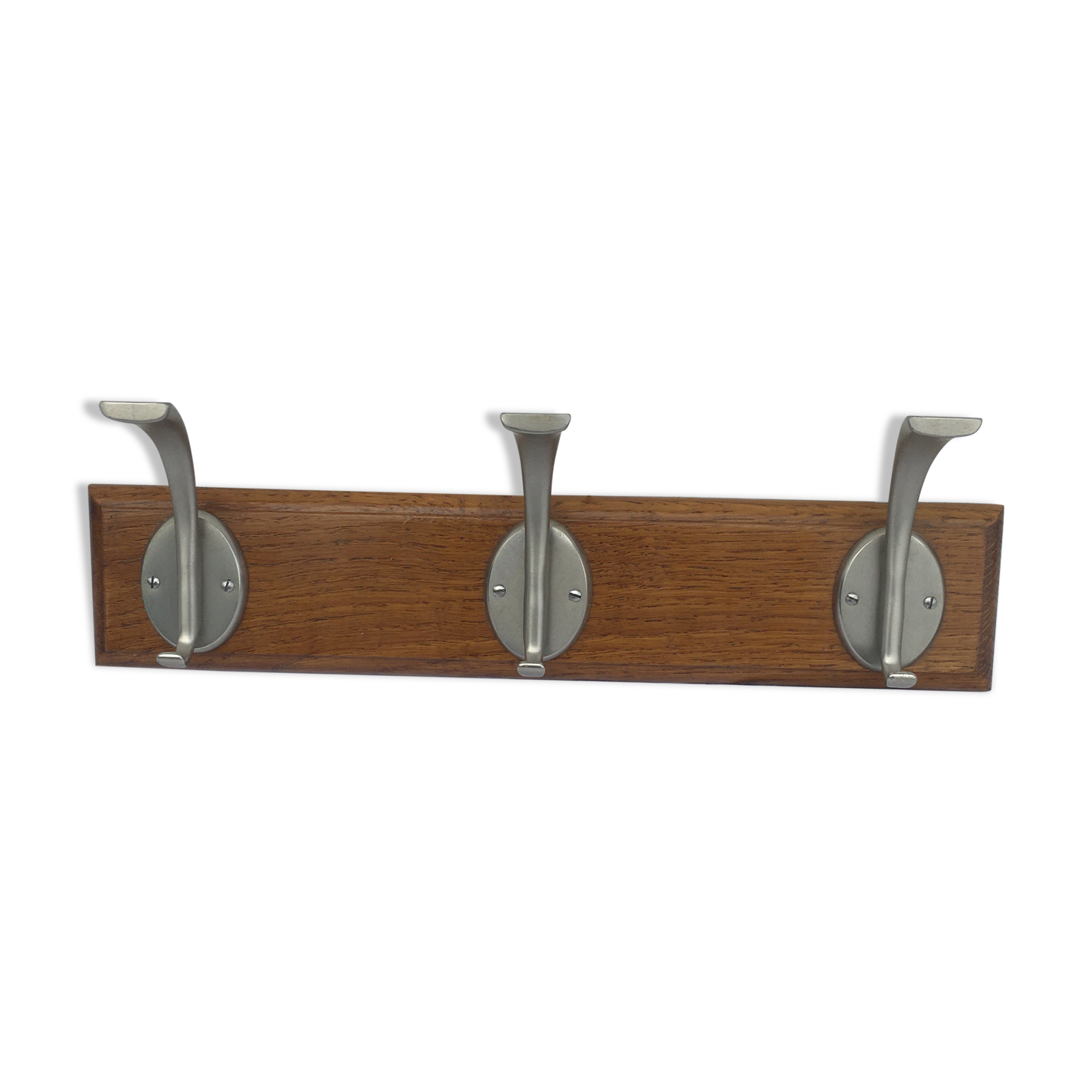 Coat rack with 3 aluminum hooks