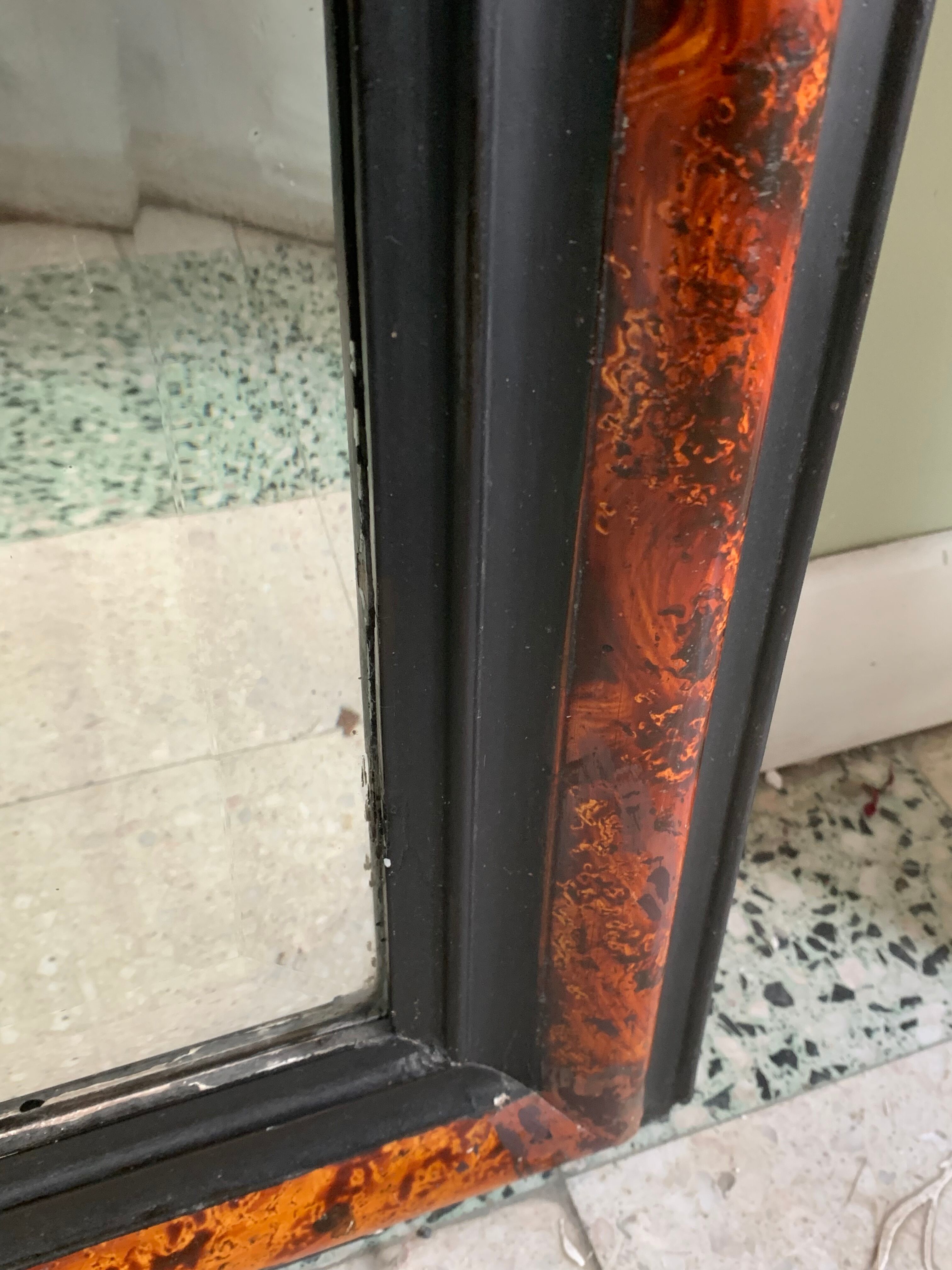 Old mirror, beveled ice, Louis-Philippe