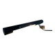Minimalist black metal wall light with a cylindrical design, 1960s, Germany.