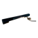 Minimalist black metal wall light with a cylindrical design, 1960s, Germany.