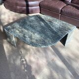 Roche Bobois marble coffee table, leaf, 70s