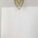 Chandelier en verre Flush par Ernest Palme