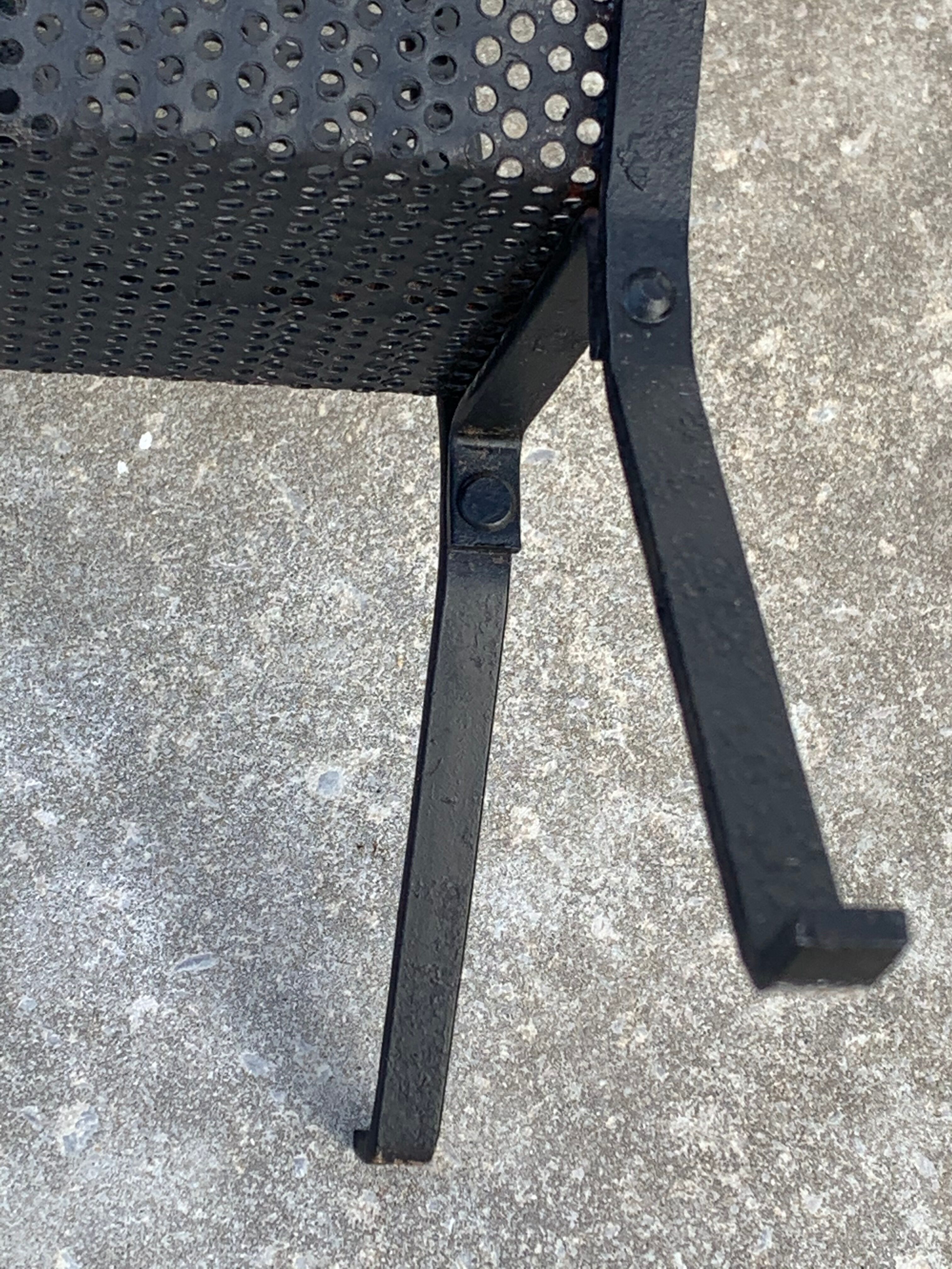 Black metal magazine rack Mathieu Mategot 1950