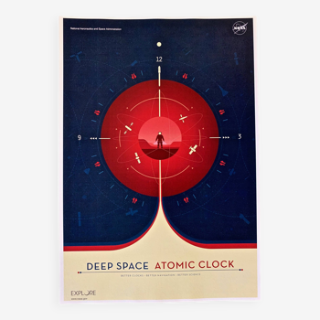 Print after NASA Deep Space Atomic Clock Red