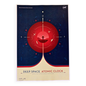 Print after NASA Deep Space Atomic Clock Red