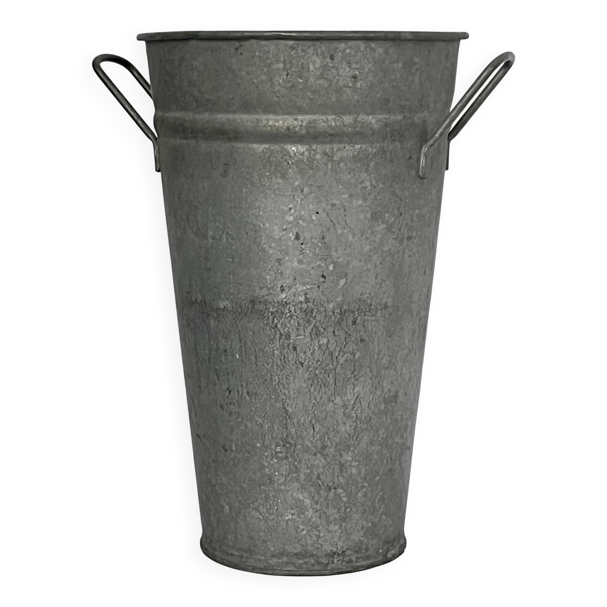 Large zinc florist vase