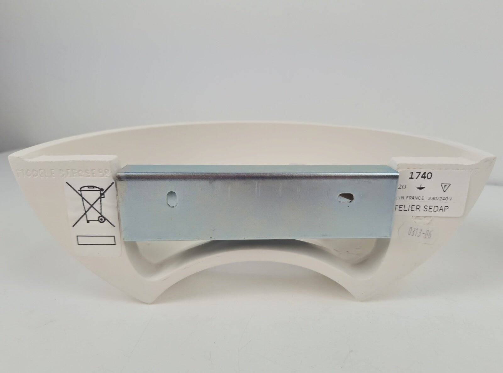 Semi-Circular Plaster Wall Lamps from Atelier Sedap 1990, Set of 2
