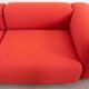 Vitra modular soft 5-seat sofa by Jasper Morrison in red Fabric