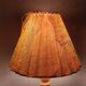 Wooden table lamp with 80s fabric blind