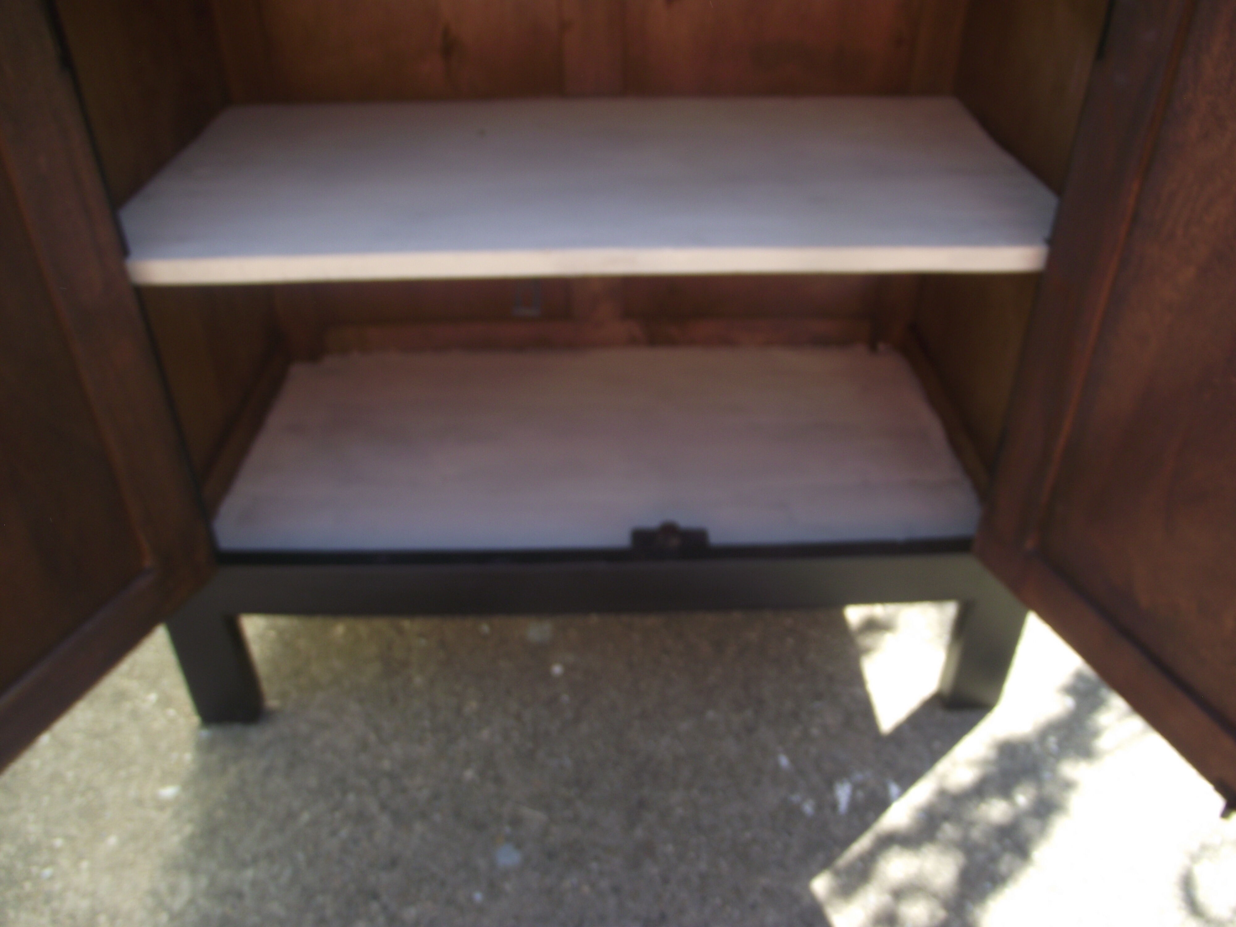 Parisian buffet painted in black from the 50s