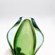 Murano vase Flavio Poli Sommerso Emerald Green Yellow Turquoise 26cm
