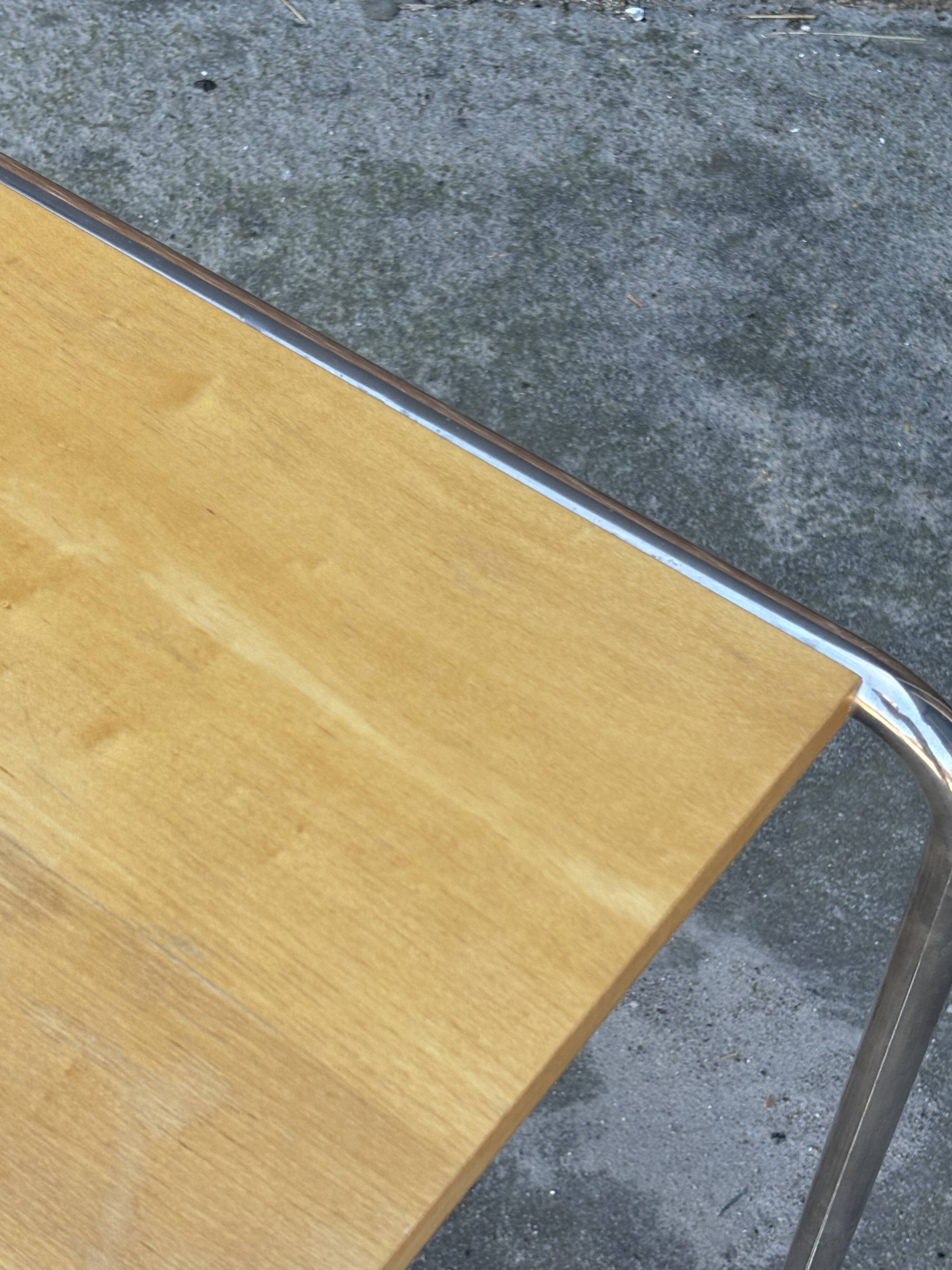 Vintage B9 sidetable / stool by Marcel Breuer, Tecta 1980's Design