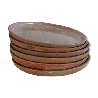 Lot of 6 sandstone plates