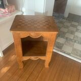 Marquetry bedside table