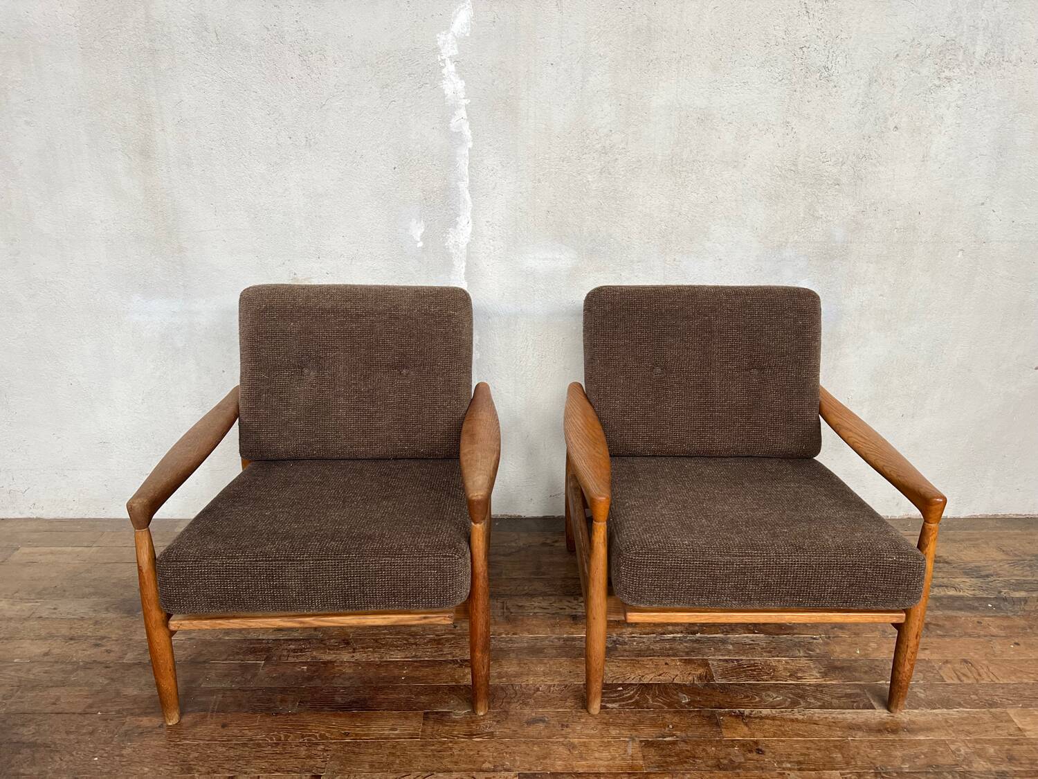 Pair of Scandinavian armchairs by Erik Wørtz for Möbel-Ikea, 1960