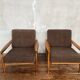 Pair of Scandinavian armchairs designed by Erik Wørtz for Möbel-Ikea, 1960.
