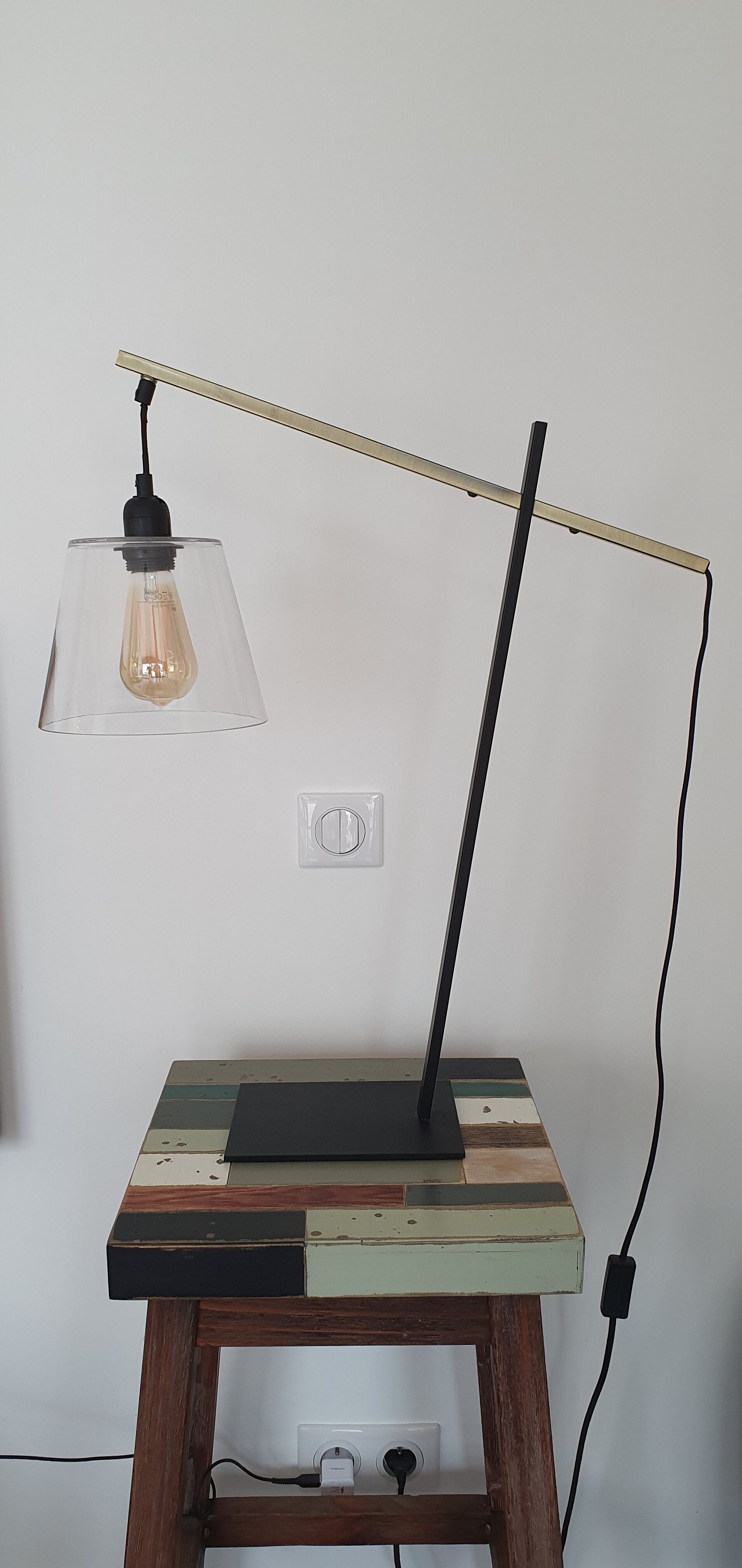 Pair of bedside lamps