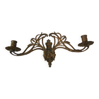 Wall or piano art nouveau 1900 mobile candle holder