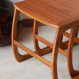 Vintage Teak Nesting Tables – 1960s Design | Nathan Furniture