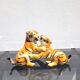 Ceramic tigers signed Ronzan Italy 1960