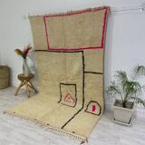 Handmade wool berber rug 290 x 184 cm