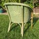 Rattan and wicker armchair