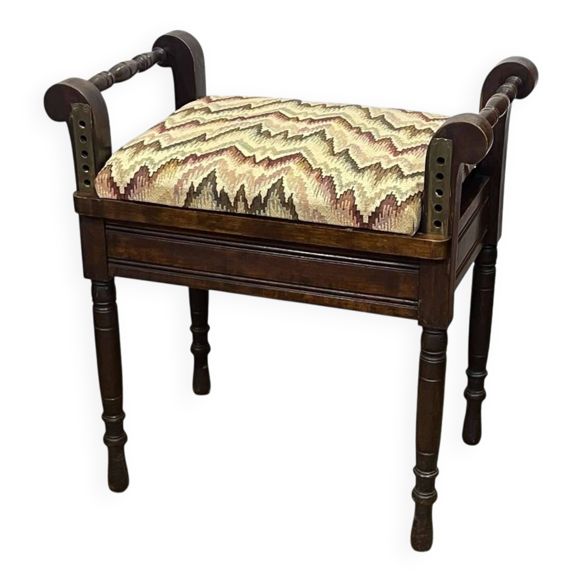 1930s English piano stool