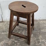 Burmese teak workshop stool