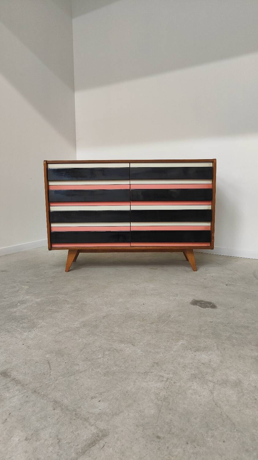 Commode U 453 pink by Jiri Jiroutek for Interier Praha 1961