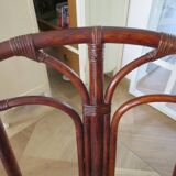 Bamboo and bentwood armchair from the 60s