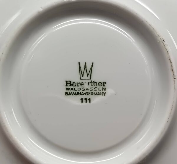 SERVICE à café porcelaine blanche Bareuther Waldassen Bavaria Germany
