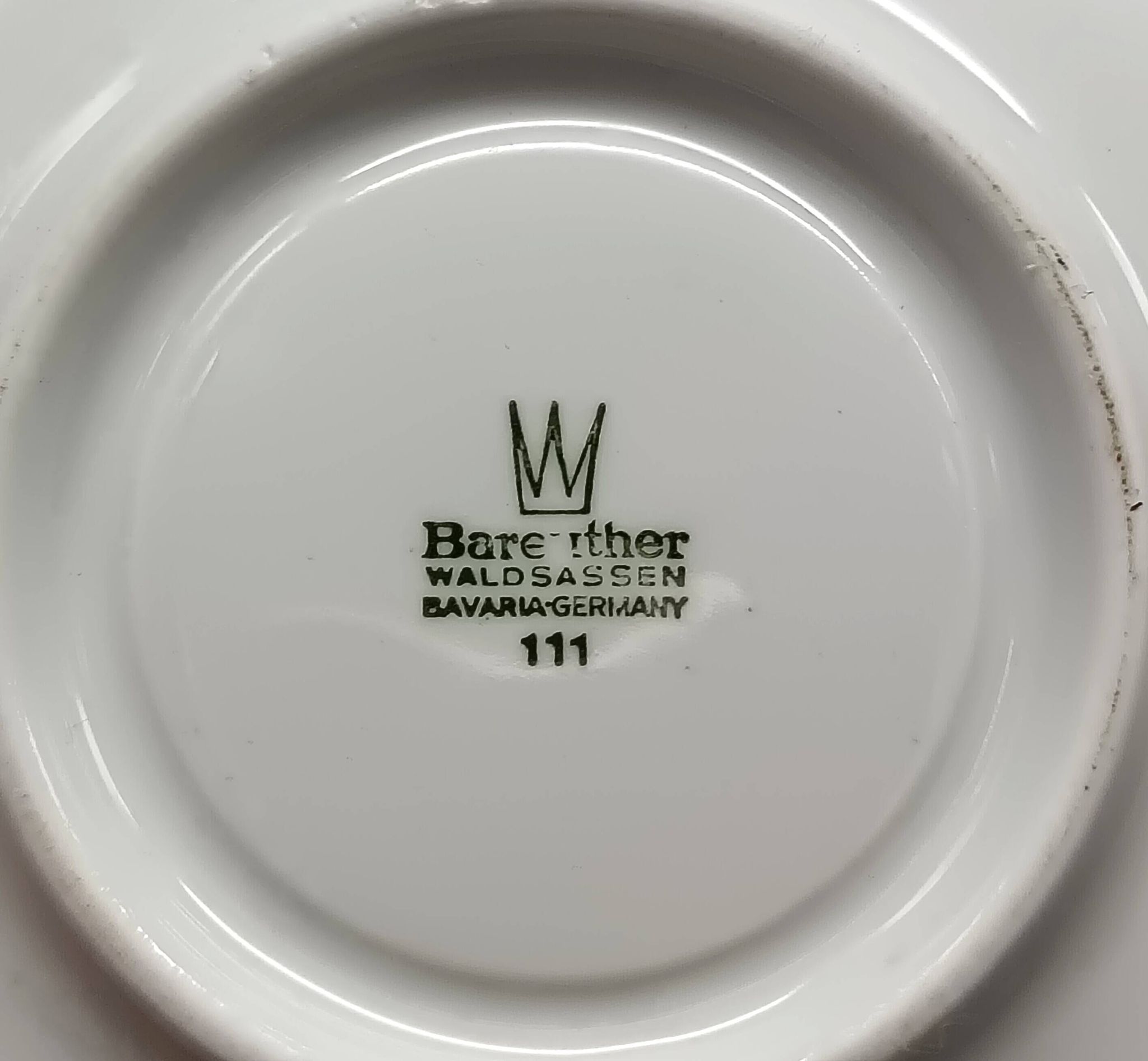 White porcelain coffee service Bareuther Waldassen Bavaria Germany