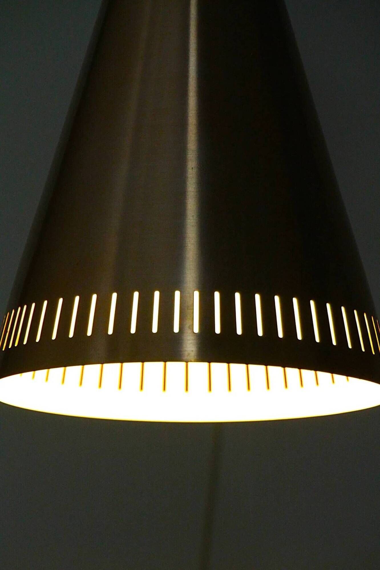 Uno & Östen Kristiansson for Luxus Vittsjö — Teak & Copper Wall Lamp, Sweden, 1960s