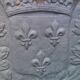 Plaque cheminée fleur de lys fonderie d'art Stern