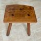 Tripod stool in solid oak 1950