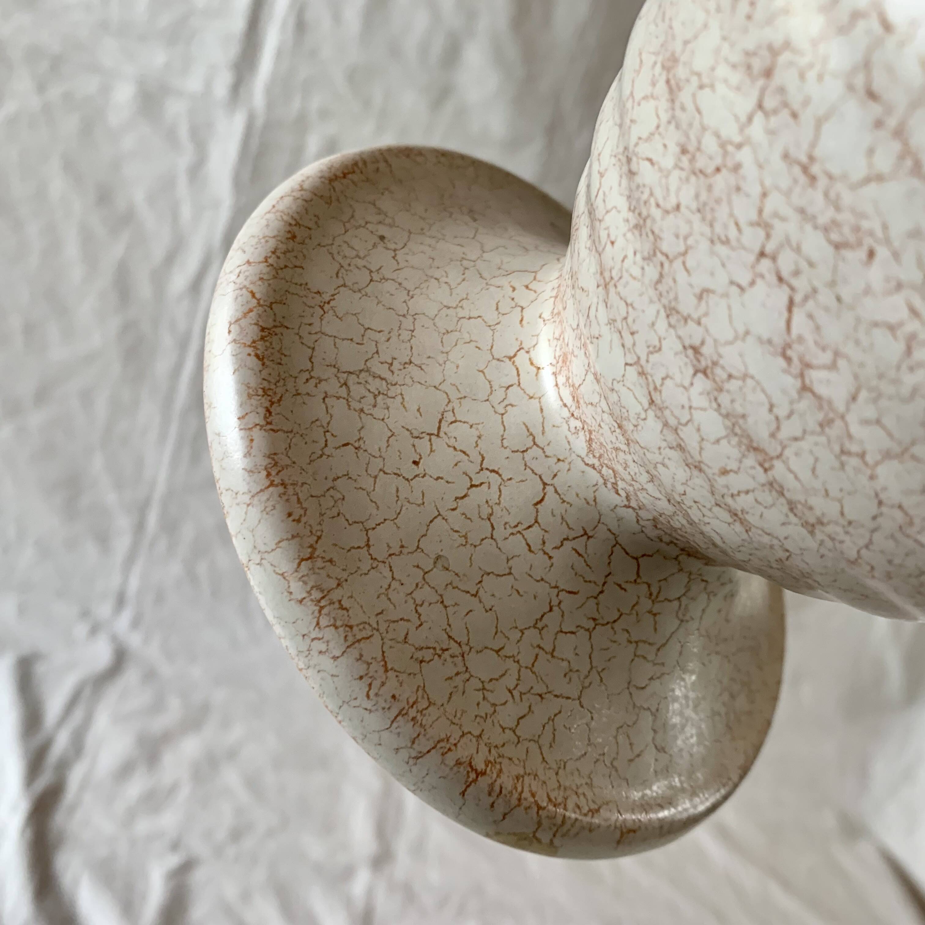 Vintage off-white ceramic vase - Model 985 32 - West Germany