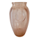 Art Deco pink molded glass vase