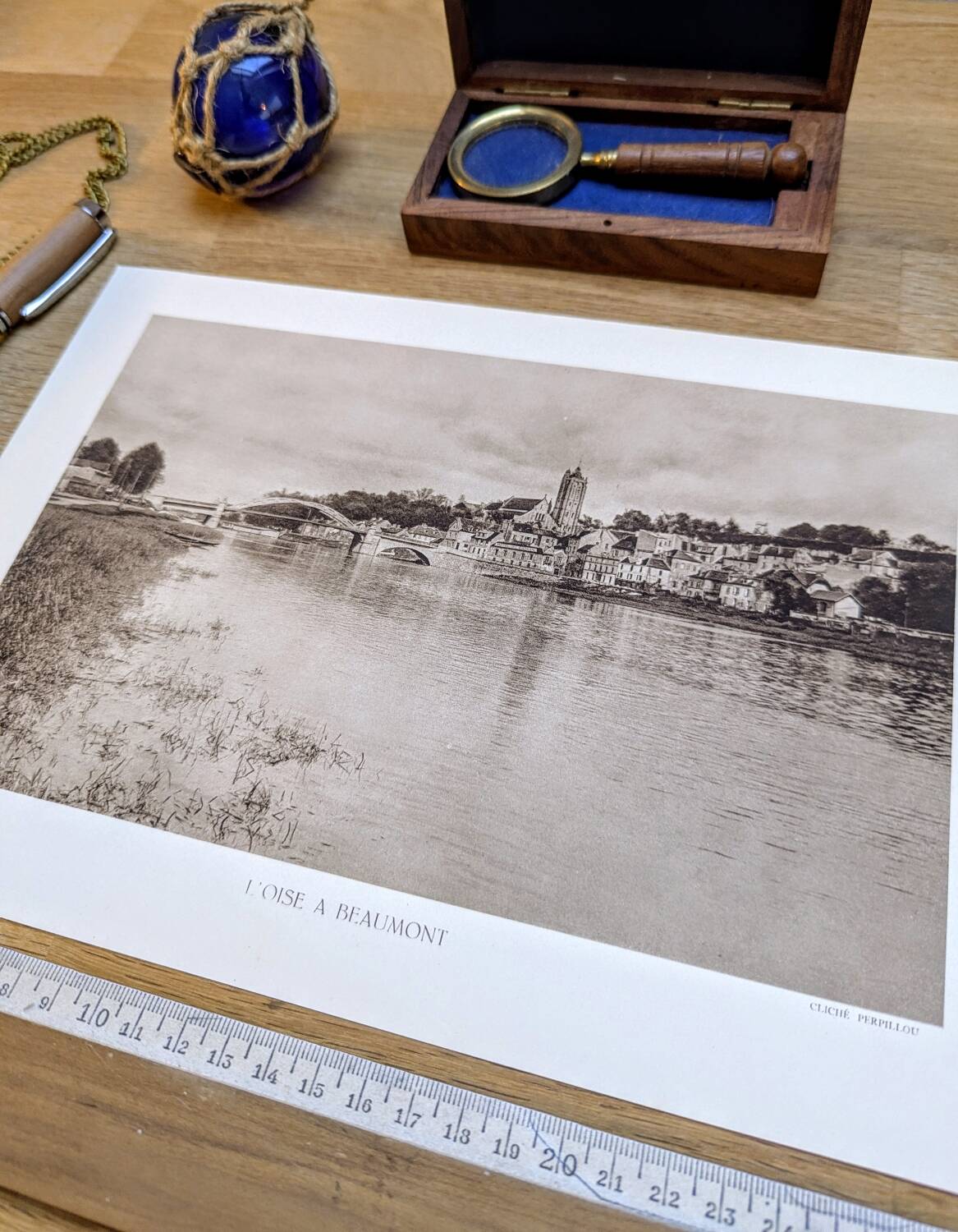 Beaumont-sur-Oise, photo plate printed in 1934.