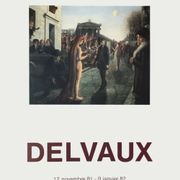 Paul Delvaux poster 1981